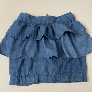 Reporter denim Ruffled Skirt Size 36